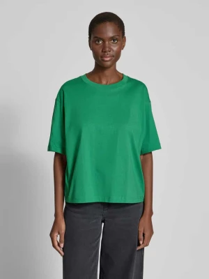 T-shirt o kroju oversized z okrągłym, prążkowanym dekoltem Jake*s Trawiasty zielony