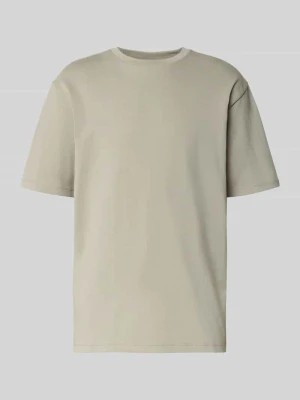 T-shirt o kroju oversized z okrągłym, prążkowanym dekoltem lindbergh
