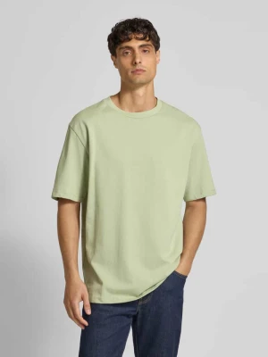 T-shirt o kroju oversized z okrągłym, prążkowanym dekoltem lindbergh