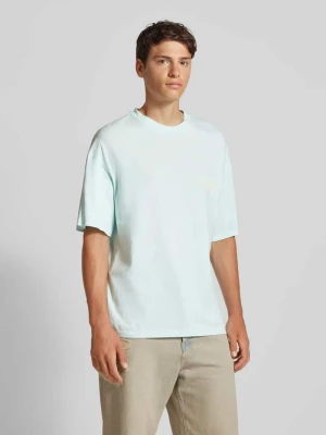 T-shirt o kroju oversized z prążkowanym, okrągłym dekoltem model ‘NOTO’ jack & jones