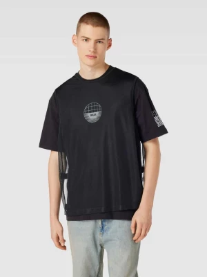 T-shirt o kroju oversized z siateczką model ‘Joey’ Balr.