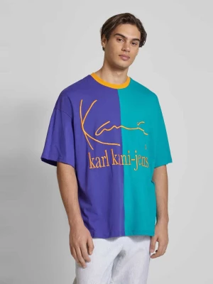 T-shirt o kroju oversized z wyhaftowanym logo Karl Kani