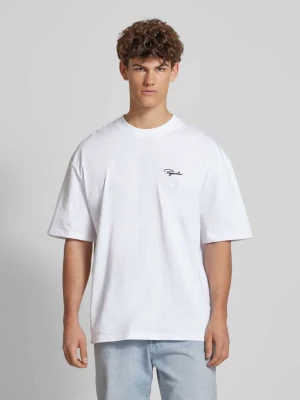 T-shirt o kroju oversized z wyhaftowanym logo Pegador
