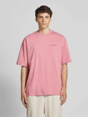T-shirt o kroju oversized z wyhaftowanym logo Pegador