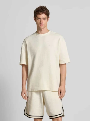 T-shirt o kroju oversized z wyhaftowanym logo Pegador