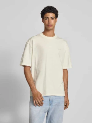 T-shirt o kroju oversized z wyhaftowanym logo Pegador