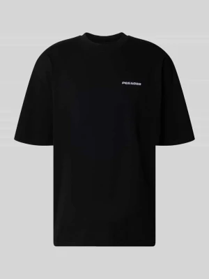 t-shirt o kroju oversized z wyhaftowanym logo Pegador