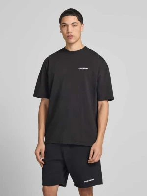t-shirt o kroju oversized z wyhaftowanym logo Pegador