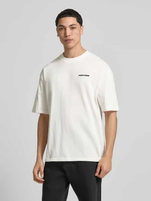 t-shirt o kroju oversized z wyhaftowanym logo Pegador