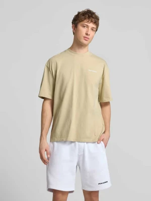 t-shirt o kroju oversized z wyhaftowanym logo Pegador