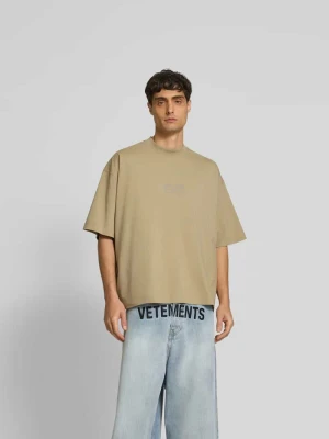 t-shirt o kroju oversized ze stójką Vetements