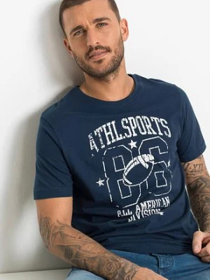T-shirt o kroju regular fit, 2 szt. BonPrix niebieski