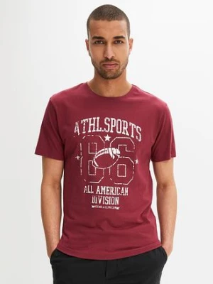 T-shirt o kroju regular fit, 2 szt. BonPrix czerwony