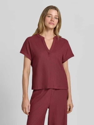 T-shirt o kroju regular fit o fakturze crinkle s.Oliver RED LABEL