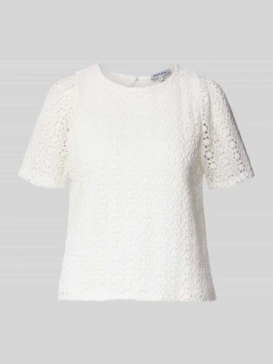 T-shirt o kroju regular fit w dzianinowej optyce MORE & MORE