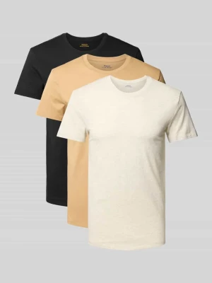 T-shirt o kroju regular fit w zestawie 3 szt. model ‘Crew’ Polo Ralph Lauren Underwear