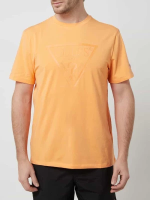 T-shirt o kroju regular fit z bawełną ekologiczną Guess Activewear