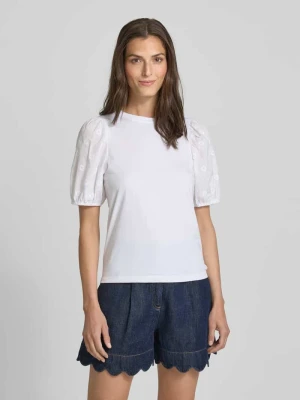 T-shirt o kroju regular fit z bufiastymi rękawami Tom Tailor Denim