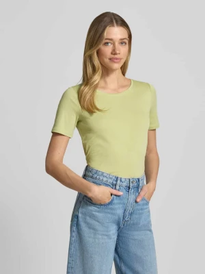 T-shirt o kroju regular fit z czystego interlockowego dżerseju bawełnianego s.Oliver Limonkowy