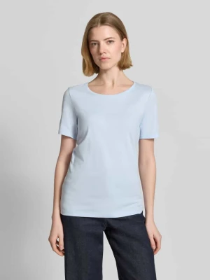 T-shirt o kroju regular fit z czystego interlockowego dżerseju bawełnianego s.Oliver Jasnoniebieski