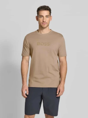 T-shirt o kroju regular fit z czystej Bawełna Model 'TS_TERRACE' Boss Jasnozielony