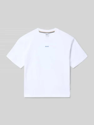 T-shirt o kroju regular fit z czystej bawełny Boss