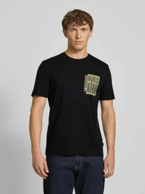 T-shirt o kroju regular fit z czystej bawełny Boss Orange