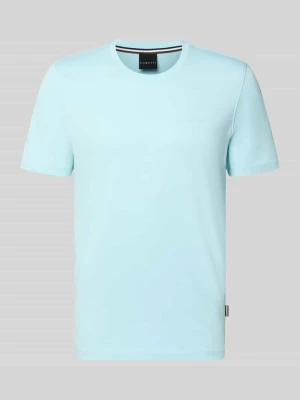 t-shirt o kroju regular fit z czystej bawełny Bugatti Morski