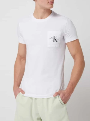 T-shirt o kroju regular fit z czystej bawełny Calvin Klein Jeans