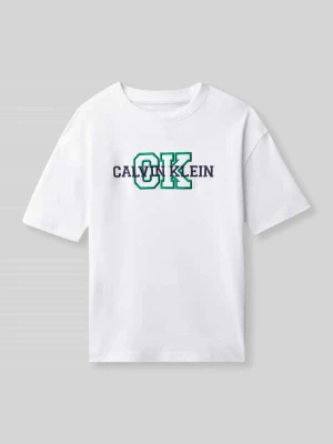 t-shirt o kroju regular fit z czystej bawełny Calvin Klein Jeans