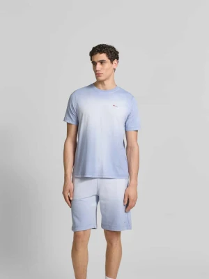 t-shirt o kroju regular fit z czystej bawełny Diesel Jasnoniebieski
