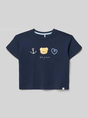 T-shirt o kroju regular fit z czystej bawełny ekologicznej Model 'MARINA LIFE' Only