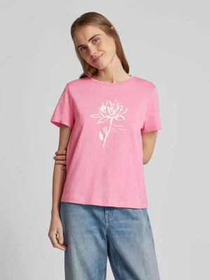 T-shirt o kroju regular fit z czystej bawełny ekologicznej Tom Tailor