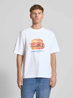 T-shirt o kroju regular fit z czystej bawełny ekologicznej z nadrukiem z logo POCKIES