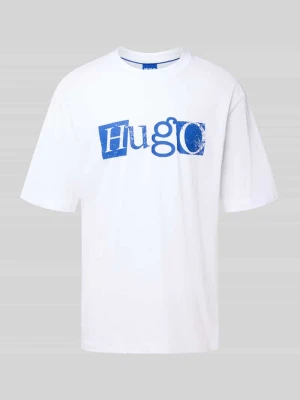 T-shirt o kroju regular fit z czystej bawełny Hugo Blue