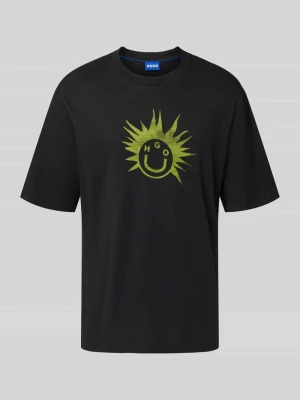 T-shirt o kroju regular fit z czystej bawełny Hugo Blue