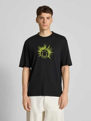 T-shirt o kroju regular fit z czystej bawełny Hugo Blue
