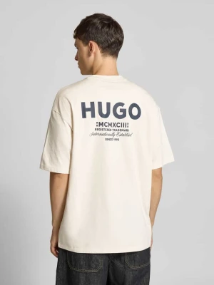 T-shirt o kroju regular fit z czystej bawełny Hugo Blue