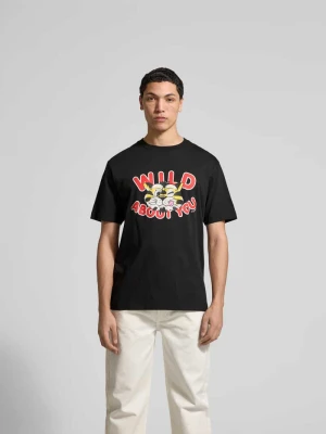 T-shirt o kroju regular fit z czystej bawełny Kenzo Czarny