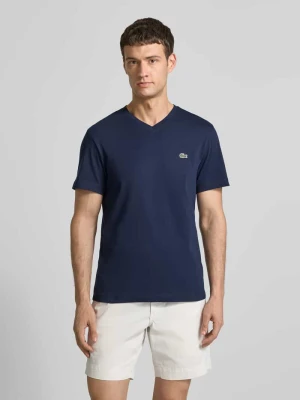 T-shirt o kroju regular fit z czystej bawełny Lacoste