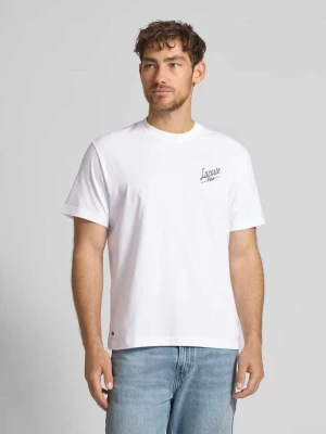 T-shirt o kroju regular fit z czystej bawełny Lacoste