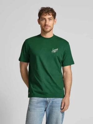 T-shirt o kroju regular fit z czystej bawełny Lacoste