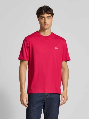 T-shirt o kroju regular fit z czystej bawełny Lacoste