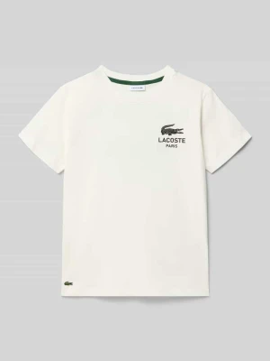 T-shirt o kroju regular fit z czystej bawełny Lacoste