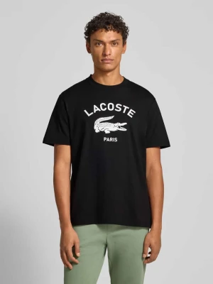 T-shirt o kroju regular fit z czystej bawełny Lacoste
