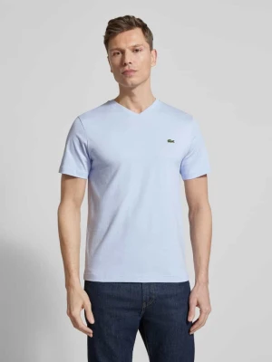 T-shirt o kroju regular fit z czystej bawełny Lacoste