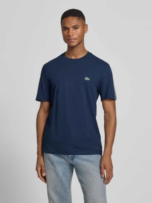 t-shirt o kroju regular fit z czystej bawełny Lacoste