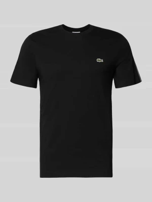 t-shirt o kroju regular fit z czystej bawełny Lacoste