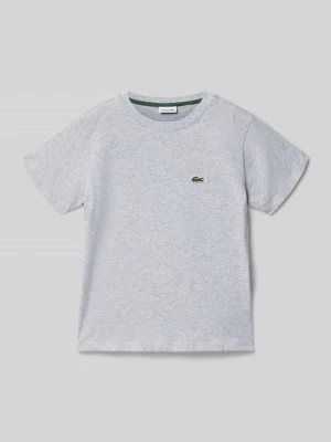 t-shirt o kroju regular fit z czystej bawełny Lacoste