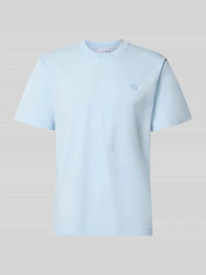 t-shirt o kroju regular fit z czystej bawełny Lacoste Jasnoniebieski